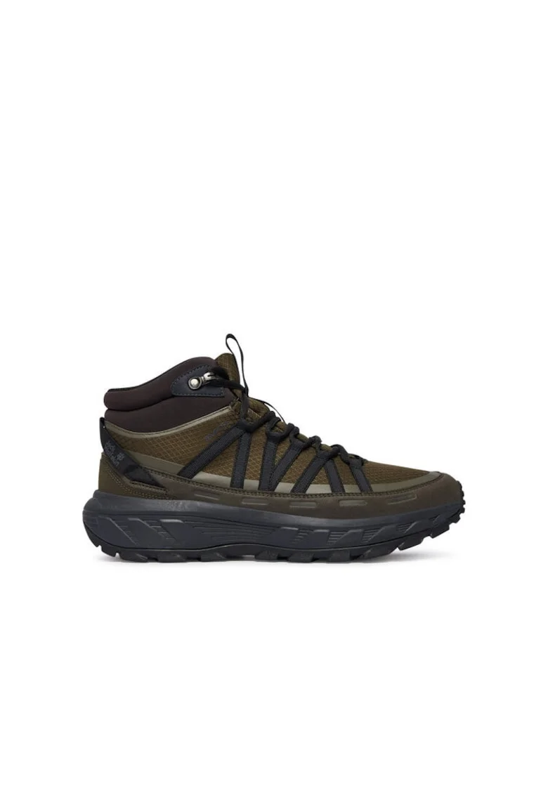 Ghete trekking barbati  Obsidian Moss, impermeabil, textil