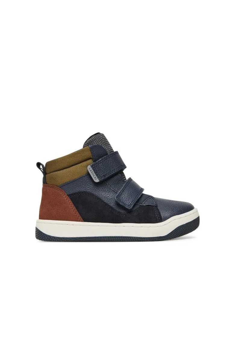 Ghete sport baieti,  din piele naturala, multicolor