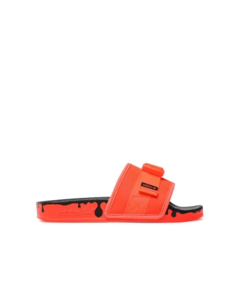 Slapi sport dama,  Solred/Solred/Cblack, rosu, tesatura