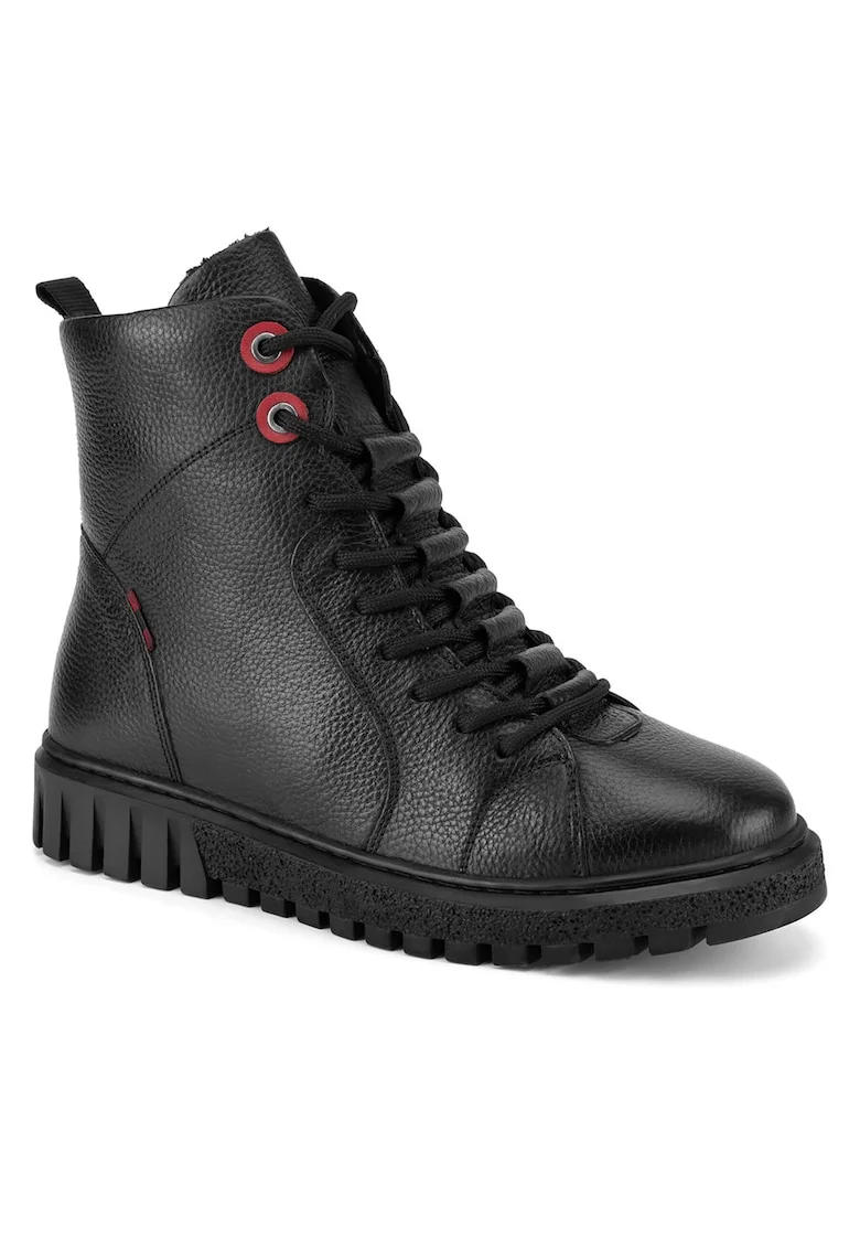 Botine dama WI32-FATIMA-01,  Piele naturala, Negru,