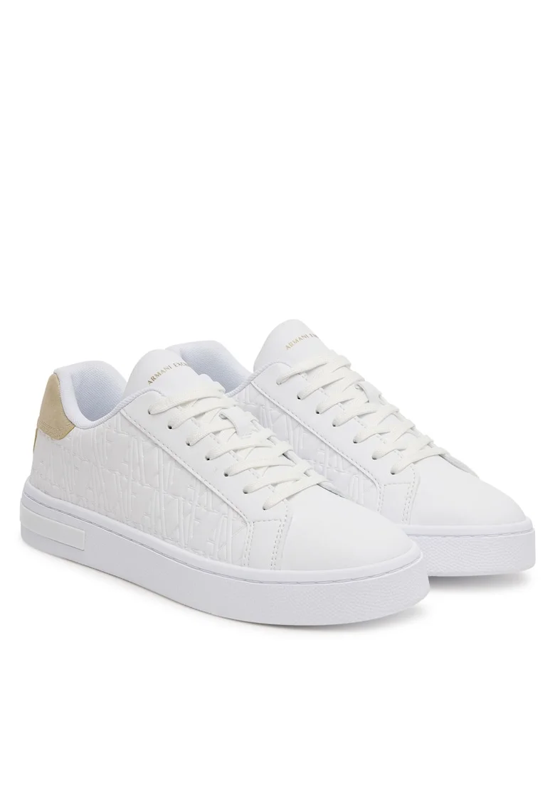 Pantofi sport dama  alb, piele ecologica