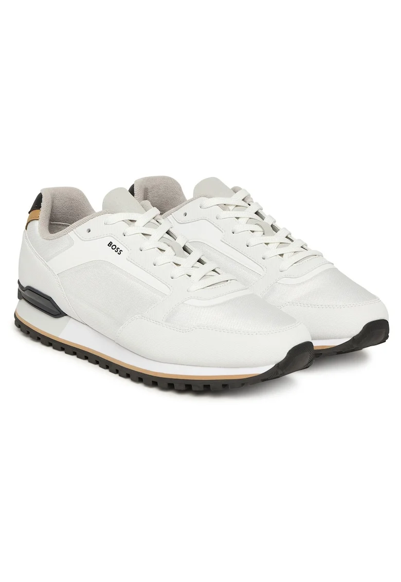 Pantofi sport  model Open White 122, fitness, alb, piele ecologica
