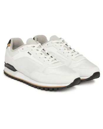 Pantofi sport  model Open White 122, fitness, alb, piele ecologica