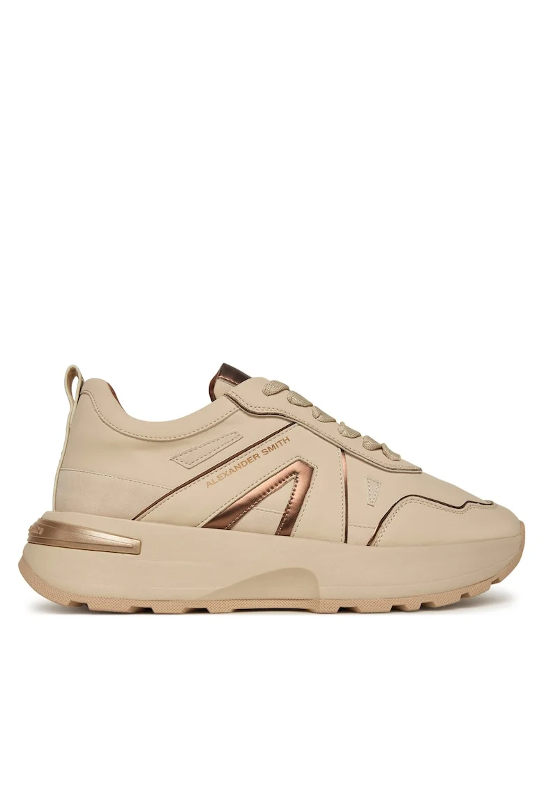 Adidasi  ASBCLPW-21, piele naturala, bej