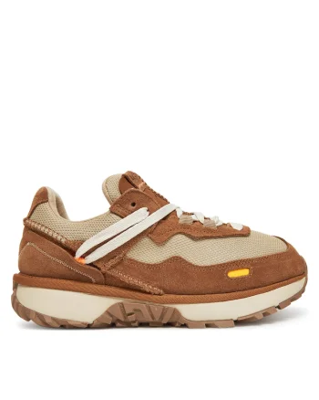 Pantofi sport dama,  piele naturala, maro/bej