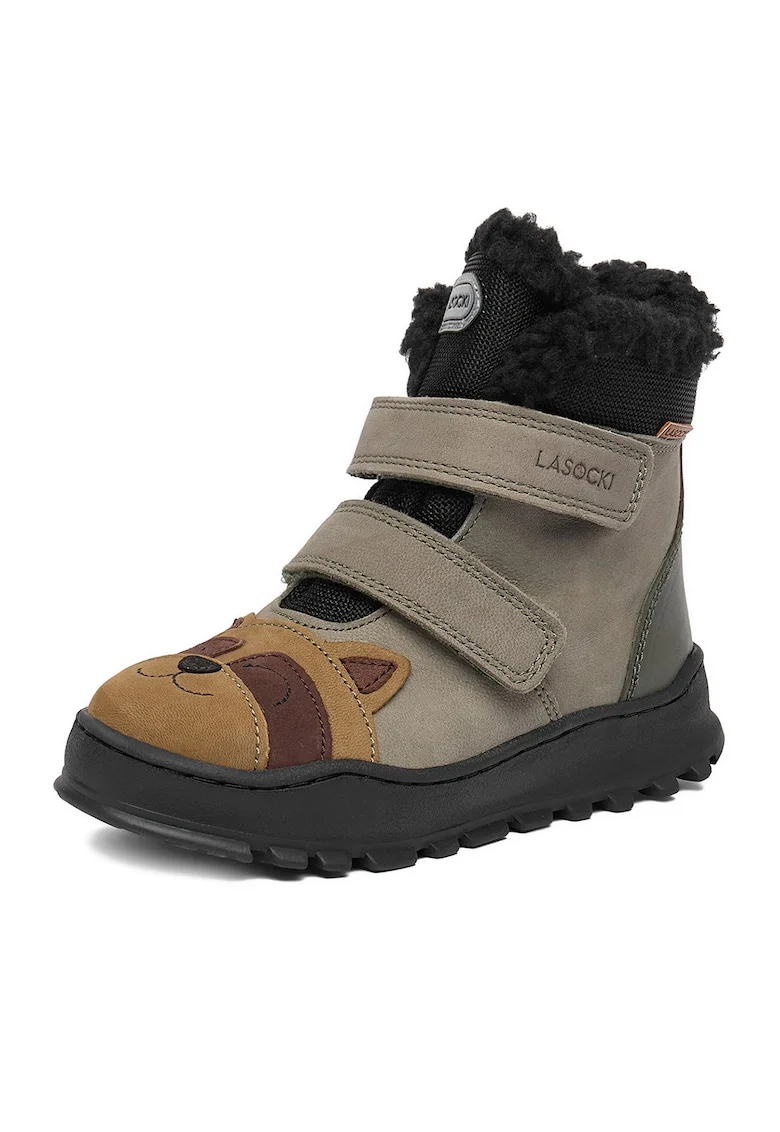 Ghete sport pentru baieti  piele naturala, multicolor
