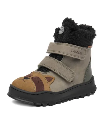 Ghete sport pentru baieti  piele naturala, multicolor