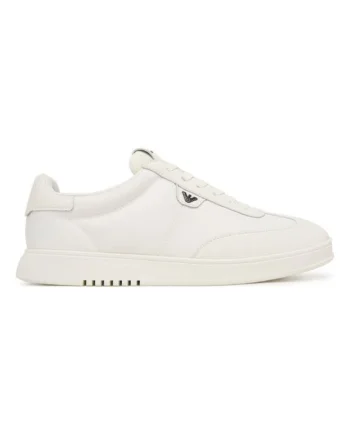 Pantofi sport barbati,  alb, textil