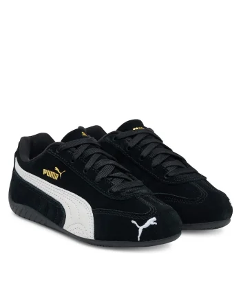 Pantofi sport copii,  Speedcat Og Ps, negru/alb, piele naturala,