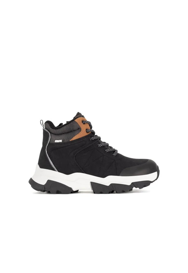 Bocanci sport copii,  AVO-3299-002, negru, tesatura