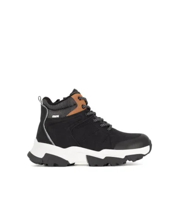Bocanci sport copii,  AVO-3299-002, negru, tesatura