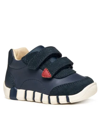 Ghete sport copii,  B Iupidoo, piele naturala, bluemarin