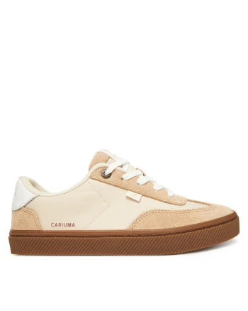 Pantofi sport dama,  Light Cream, piele naturala,