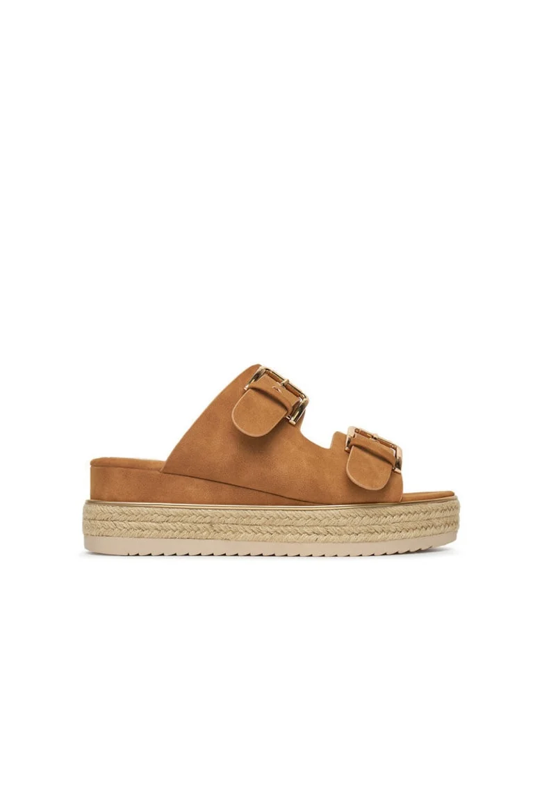 Espadrile dama,  espadrile, maro, tesatura