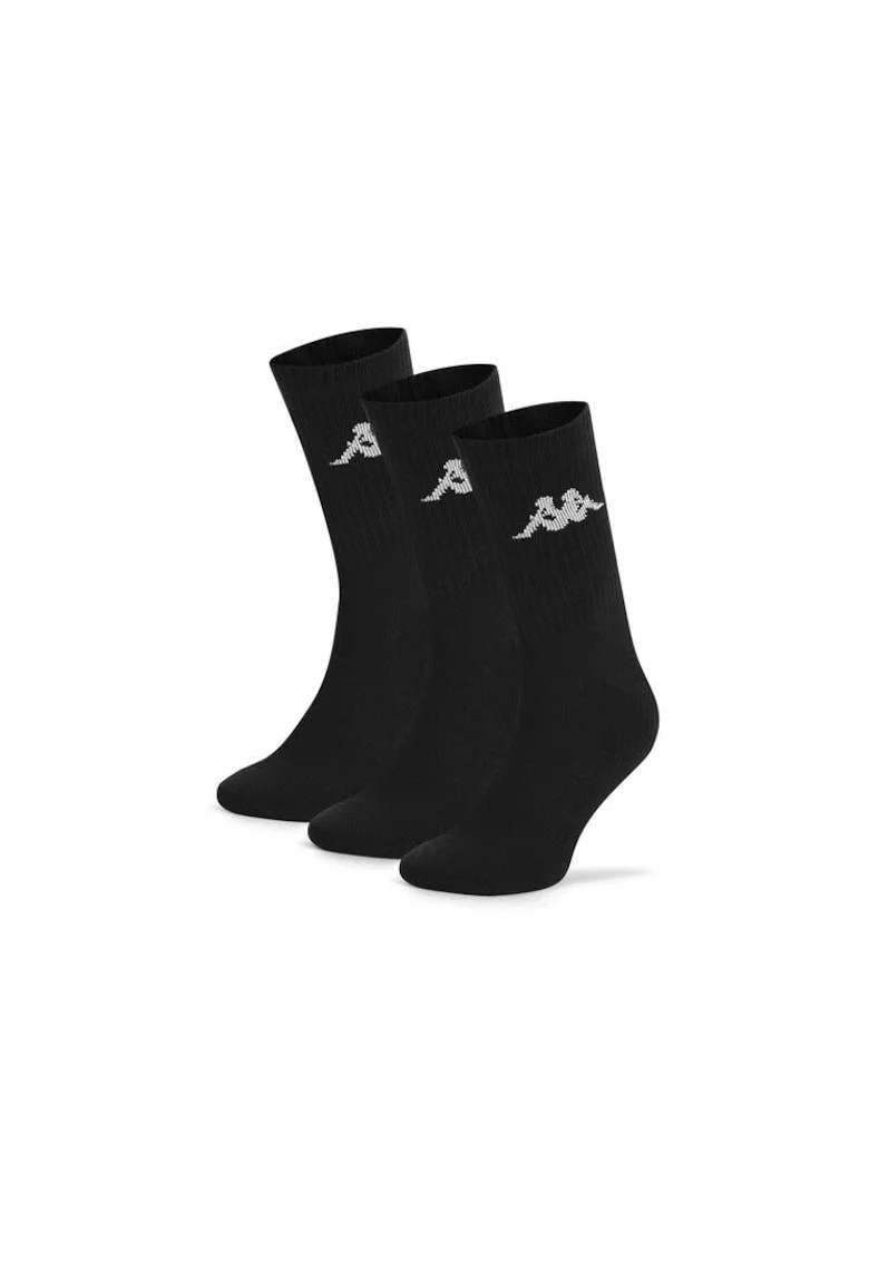 Sosete lungi unisex  set 3, negru,