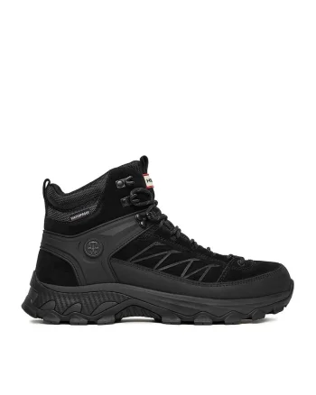 Ghete sport barbati,  CEO-H8-352, piele naturala, negru