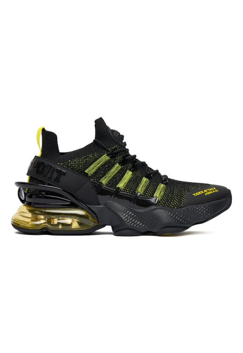 Pantofi sport barbati,  alergare, negru, textil