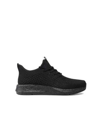 Pantofi sport dama,  textil, negri