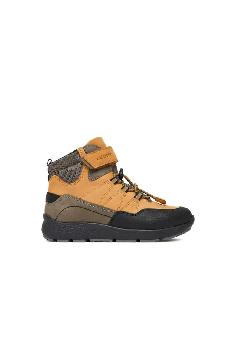 Ghete sport pentru baieti  piele naturala, multicolor