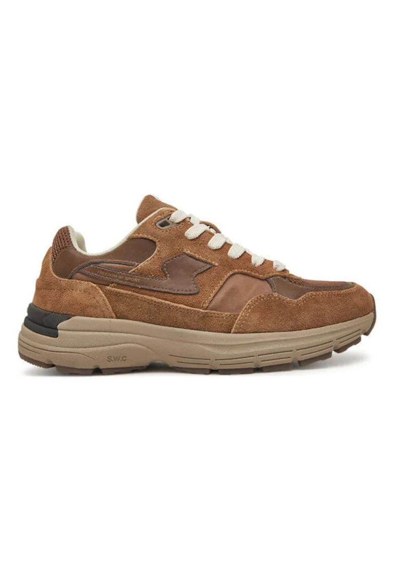 Pantofi sport unisex,  YP032, maro, piele naturala