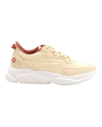Pantofi sport barbati,  galben deschis, poliester,