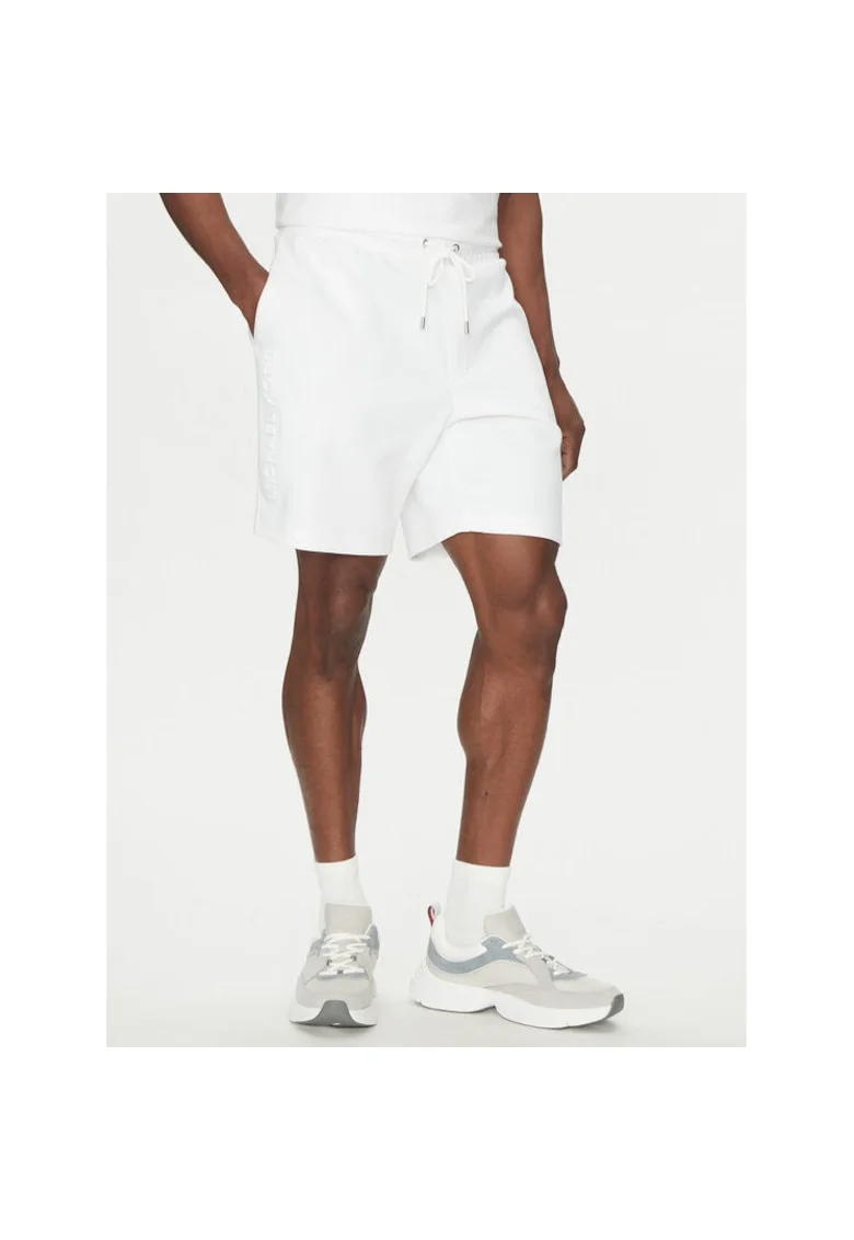 Pantaloni sport barbati  alb, material respirabil