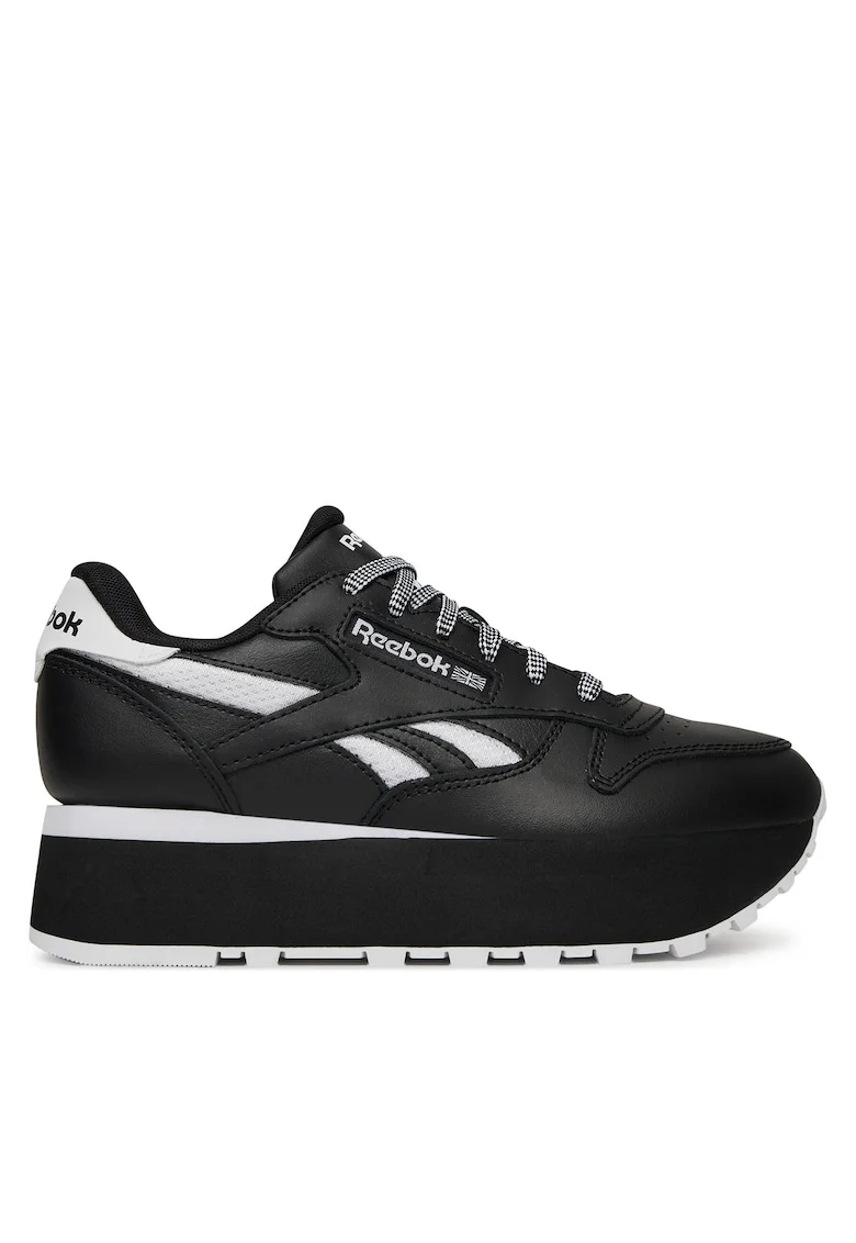 Pantofi sport dama,  CLASSIC LEATHER TRIP, piele naturala, negru