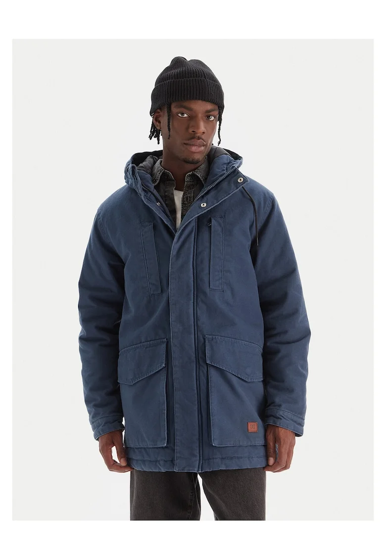 Geaca barbati  parka, bleumarin, material rezistent