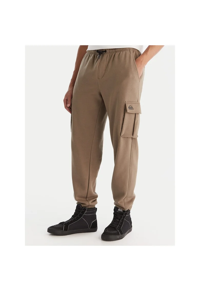 Pantaloni sport barbati  kaki, de trening