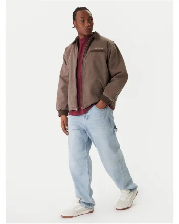 Geaca de blugi barbati  maro, denim