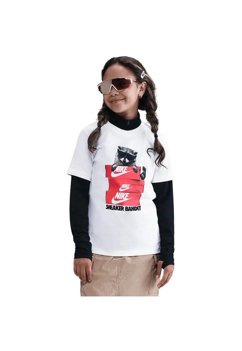 Tricou  Cute Animal Photo 53025, Alb