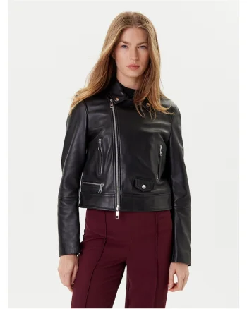 Jacheta de piele dama  negru,
