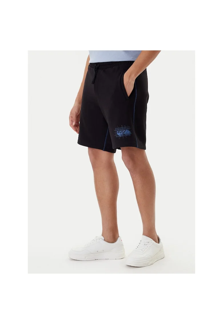 Pantaloni barbati  negru, tip scurti, sport