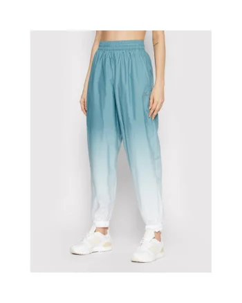 Pantaloni sport dama  alb, verde, material confortabil,