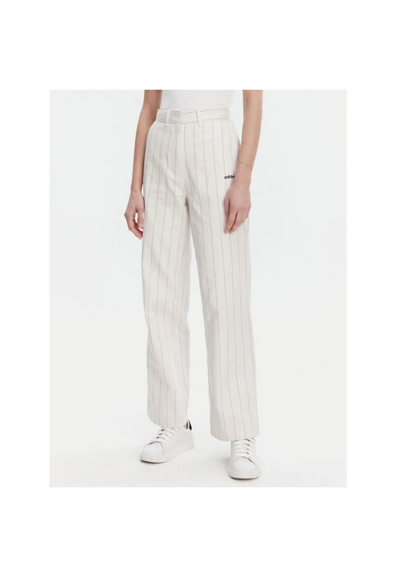Pantaloni sport dama,  alb, material respirabil