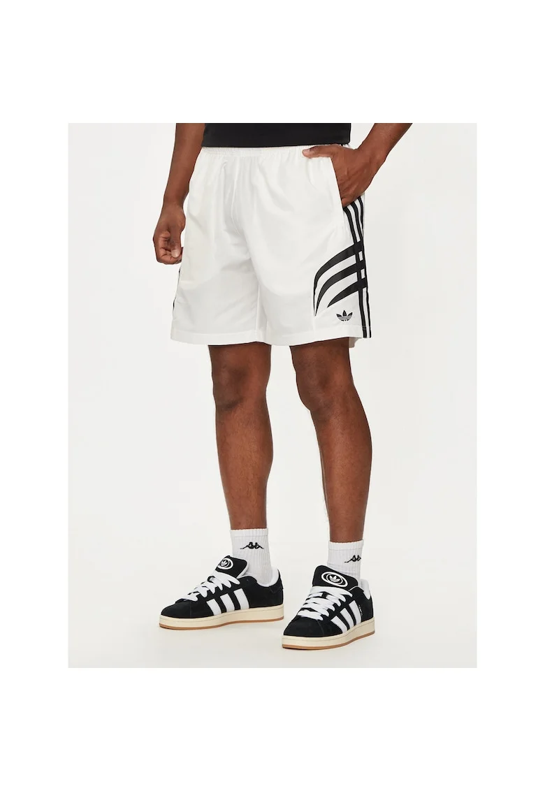 Pantaloni sport barbati  scurti, alb