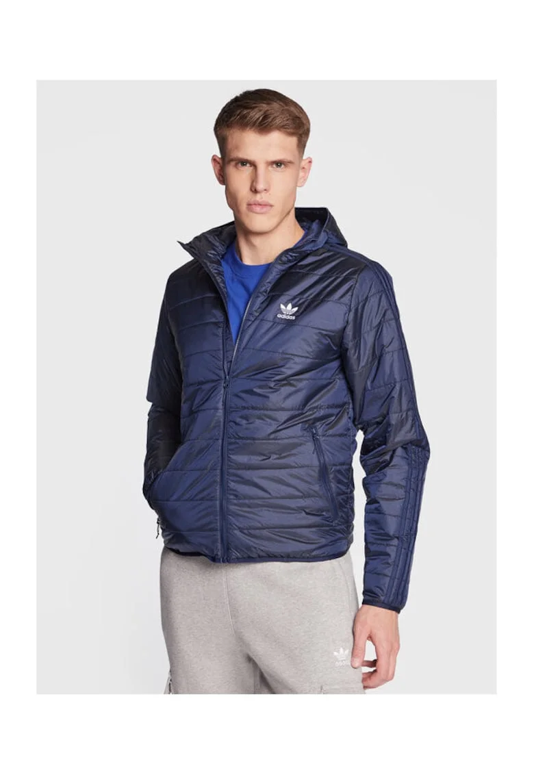 Geaca de tranzitie barbati  bleumarin, material usor,