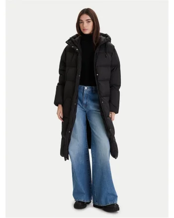 Jacheta de puf,  neagra, pentru femei,