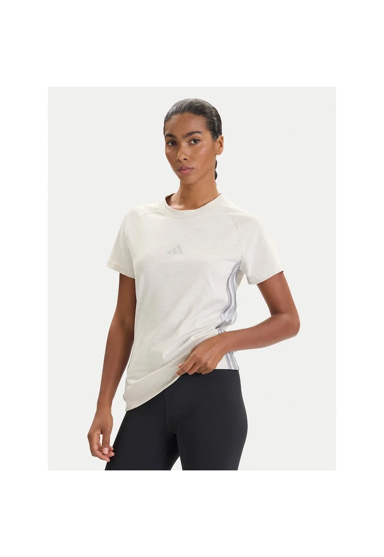 Tricou sport,  bej, bumbac