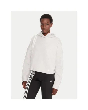 Hanorac sport dama Adidas, gri, material confortabil