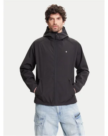 Jacheta de ploaie barbati  neagra, material impermeabil