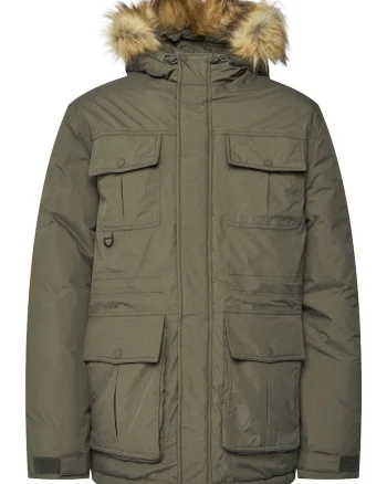 Geaca barbati  parka, verde, fabricata din material rezistent
