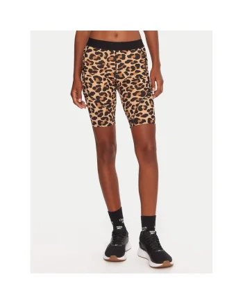 Pantaloni sport dama  scurti, bej/ maro