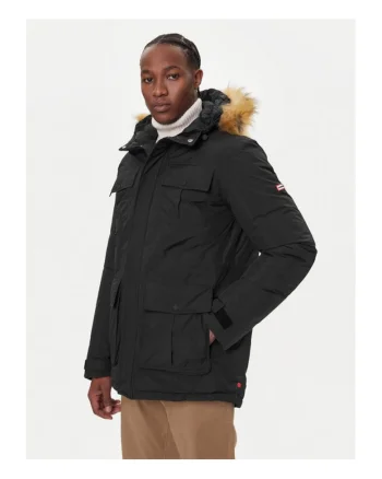 Geaca barbati,  parka, negru, material rezistent