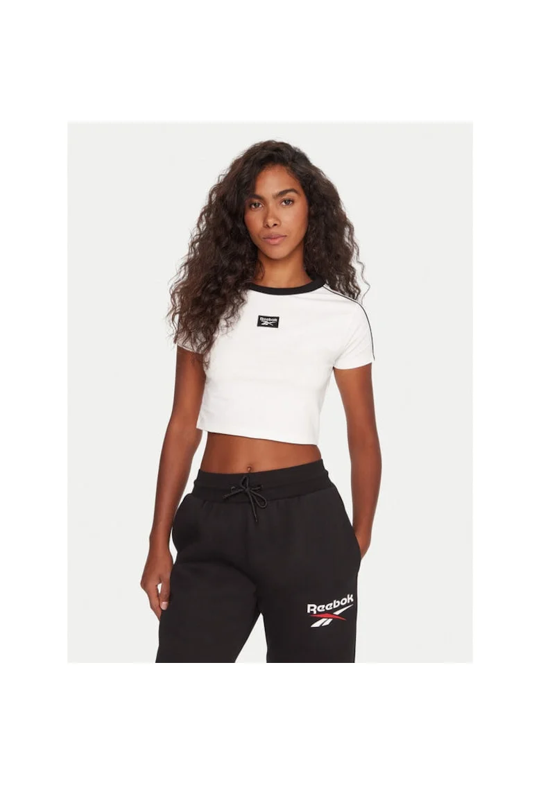 Tricou sport dama,  alb, bumbac