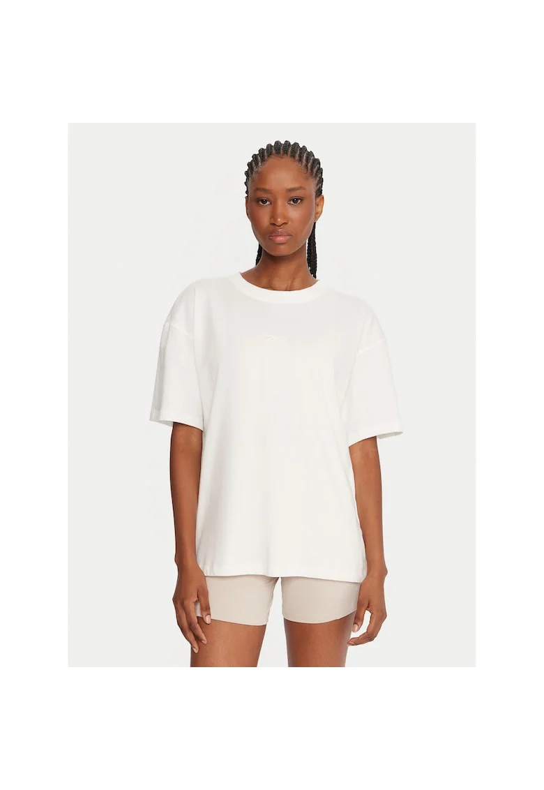 Tricou sport dama  alb, bumbac,