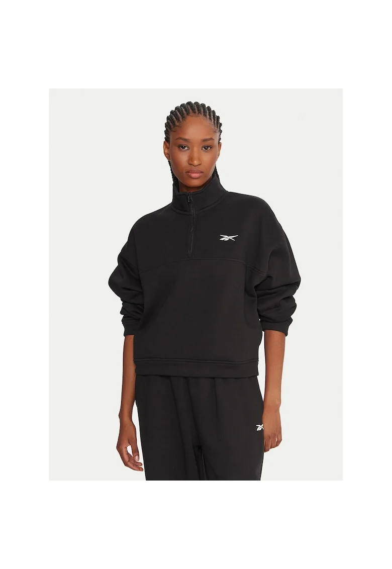 Hanorac sport dama  negru, bumbac,