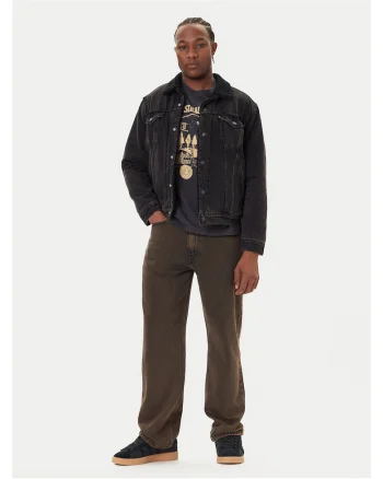 Geaca de blugi barbati  negru, denim,