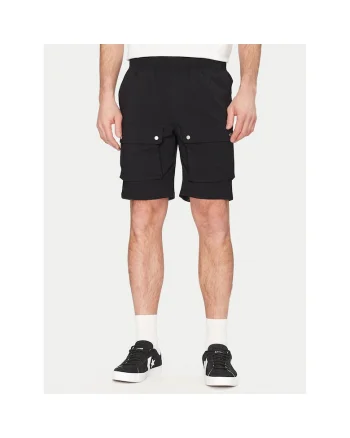 Pantaloni scurti barbati Resterods, negru, lifestyle