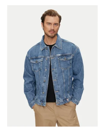 Geaca de blugi barbati  albastru, denim,